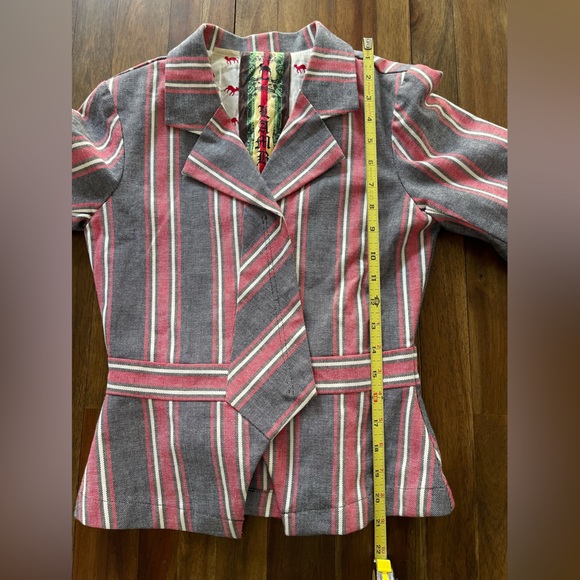 L.A.M.B. blazer gray and red stripe size 2 - Picture 13 of 16